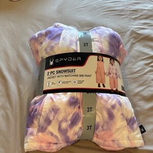 Spyder Kids Snowsuit in Purple and White